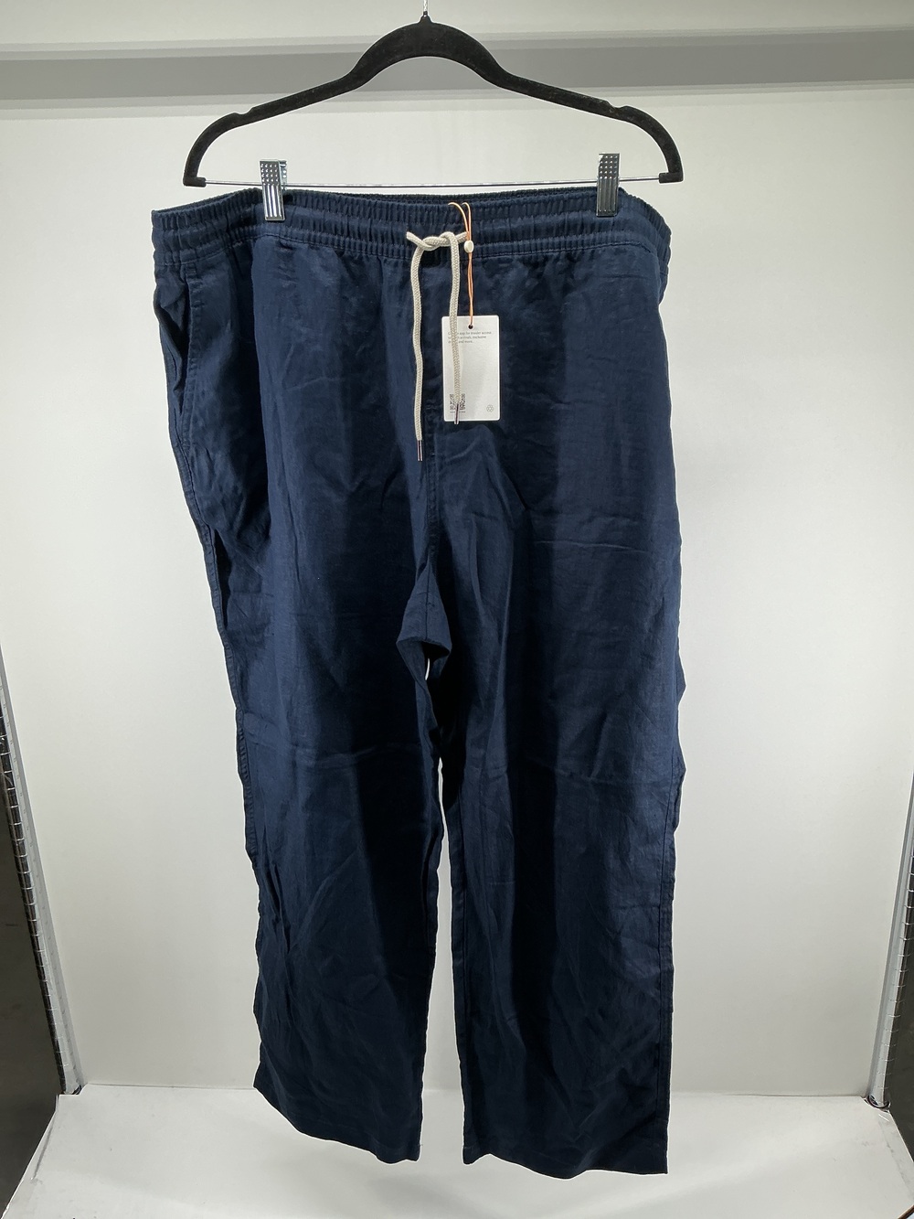 100% European Linen Drawstring Beach Pants - 30"